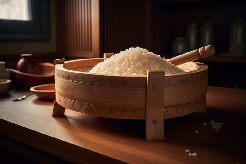 hangiri – tradycyjna drewniana misa do mieszania ryżu sushi